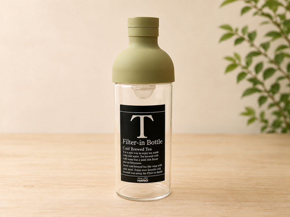 HARIO 水出し茶ボトル HARIO Filter-in Bottle 300ml (FIB-30) (スモーキーグリーン)